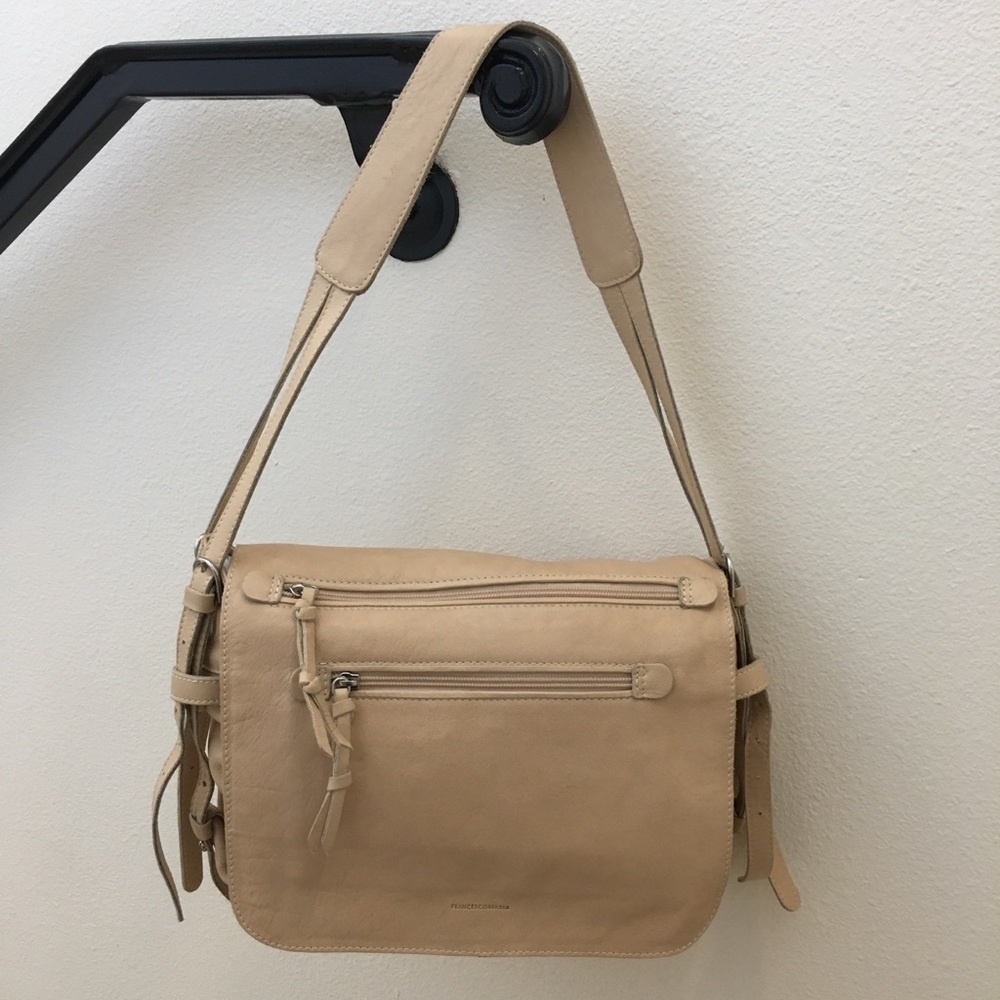 Francesco Biasia Natural Leather Messenger Bag